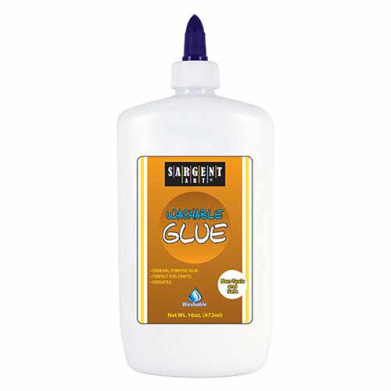Sargent Art Washable School Glue-16oz