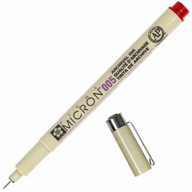 Sakura Pigma Micron Pen - Red, 005
