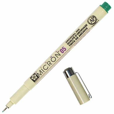 Sakura Pigma Micron Pen - Green, 05