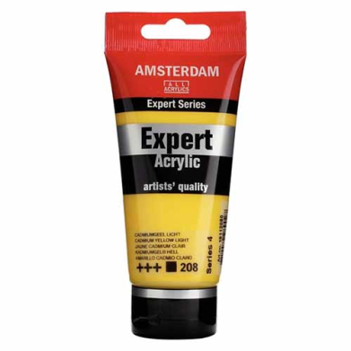 Amsterdam Expert Acrylic 75ML- Cad Yellow LT (208)