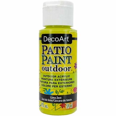 DecoArt Patio Paint Outdoor Acrylic  (2oz/59ml) Lime Zest