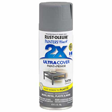 2x Ultra Cover 12oz Satin Spray- Granite