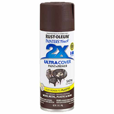 2x Ultra Cover 12oz Satin Spray- Espresso