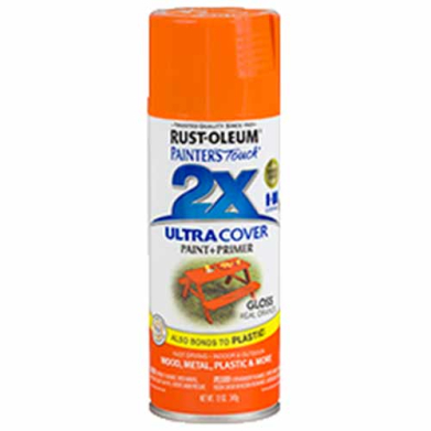 2x Ultra Cover 12oz Gloss Spray- Real Orange