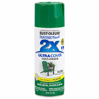 2x Ultra Cover 12oz Gloss Spray- Meadow Green