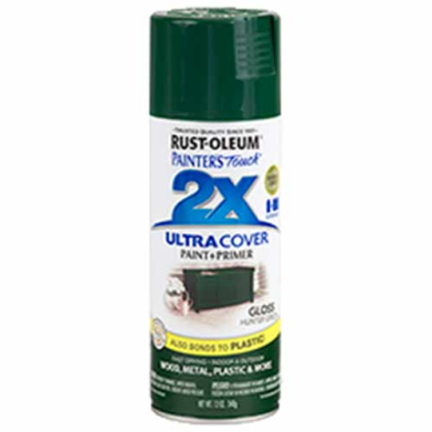 2x Ultra Cover 12oz Gloss Spray- Hunter Green