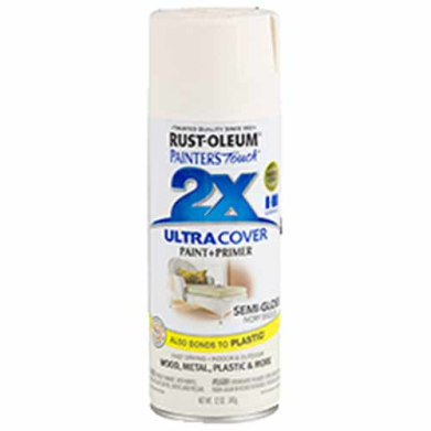 2x Ultra Cover 12oz Semi-Gloss Spray- Ivory Bisque