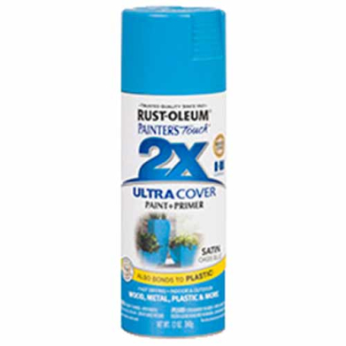 2x Ultra Cover 12oz Satin Spray- Oasis Blue