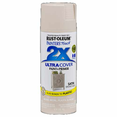 2x Ultra Cover 12oz Satin Spray- Smokey Beige