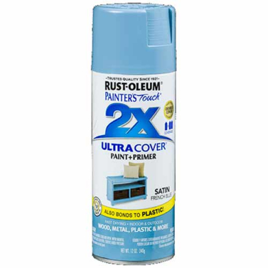 2x Ultra Cover 12oz Satin Spray- French Blue