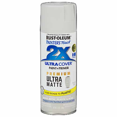 2x Ultra Cover 12oz Matte Spray- Perfect Gray