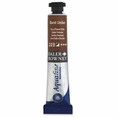 Daler Rowney Aquafine Watercolor Paint- Burnt Umber 223