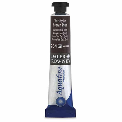 Daler Rowney Aquafine Watercolor Paint- Vandyke Brown 264