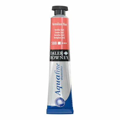 Daler Rowney Aquafine Watercolor Paint- Vermilion Hue 588