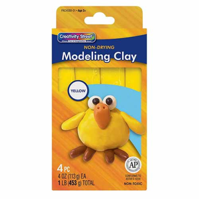Pacon Modeling Clay- Yellow - 4oz/4ct -1lb