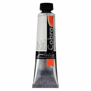 Cobra Artist Oil Paint- Zinc White - 40ml