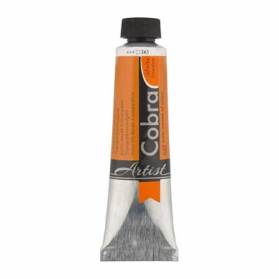 Cobra Artist Oil Paint- Transparent Oxide Yellow - 40ml