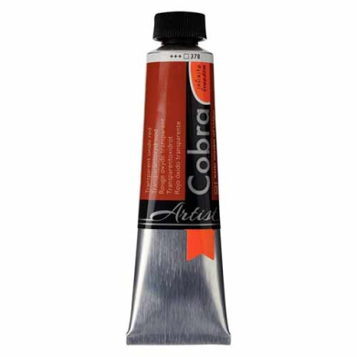 Cobra Artist Oil Paint- Transparent Oxide Red - 40ml