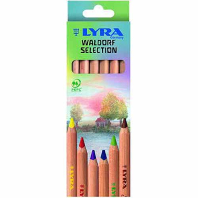 Lyra Super Ferby Waldorf Selection Colored Pencils- 6ct   L3711061