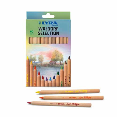 Lyra Super Ferby Waldorf Selection Colored Pencils- 12ct  L371121