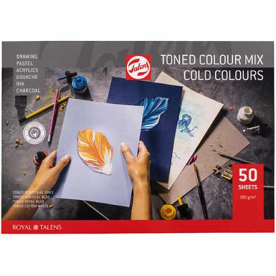 Royal Talens Toned Cold Colours Mix Pad- 11.7x16.5 (50shts)