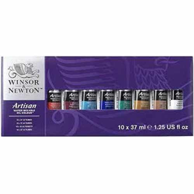 Winsor & Newton Artisan Water Mixable Oil Studio Tube Set - (10x37ml) Assorted Colors