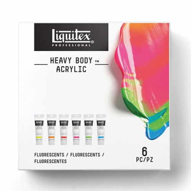 Liquitex Heavy Body Acrylic Set - 6x59ml Fluorescents  WN3699410