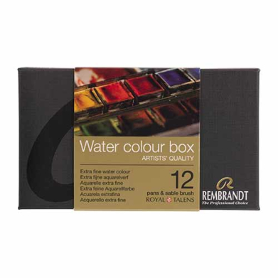 Rembrandt Professional Watercolor Pans Set / Metal Tin  - 12 pans  05838612