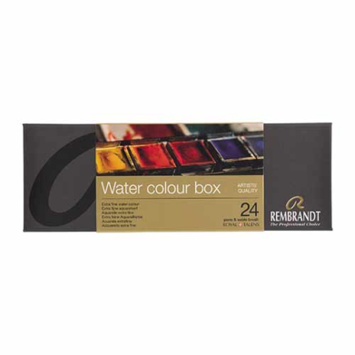 Rembrandt Professional Watercolor Pans Set / Metal Tin  - 24 pans  05838624