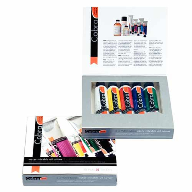Royal Talens Cobra Water Mixable Oil Paint Artist Starter Set- 5x40ml