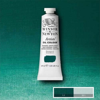 Winsor & Newton Artists' Oil Colour Paint - (1.25oz/37ml) Mineral Green Deep
