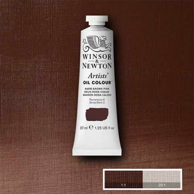 Winsor & Newton Artists' Oil Colour Paint - (1.25oz/37ml) Warm Brown Pink