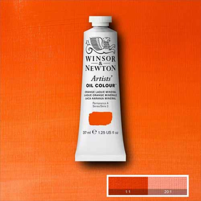 Winsor & Newton Artists' Oil Colour Paint - (1.25oz/37ml) Orange Laque Mineral