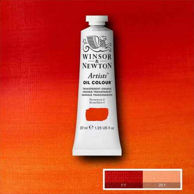 Winsor & Newton Artists' Oil Colour Paint - (1.25oz/37ml) Transparent Orange