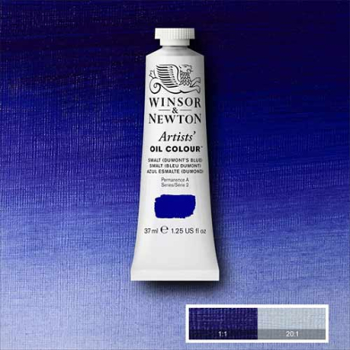 Winsor & Newton Artists' Oil Colour Paint - (1.25oz/37ml) Smalt (Dumont's Blue)