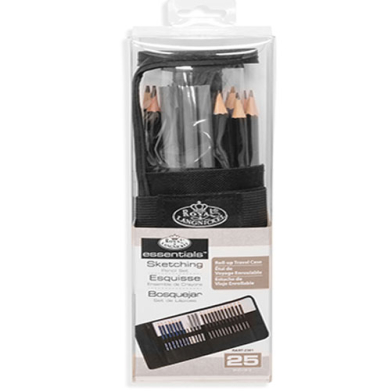 Royal Langnickel Essentials Sketching Pencil Roll-Up Travel Set RART-2301
