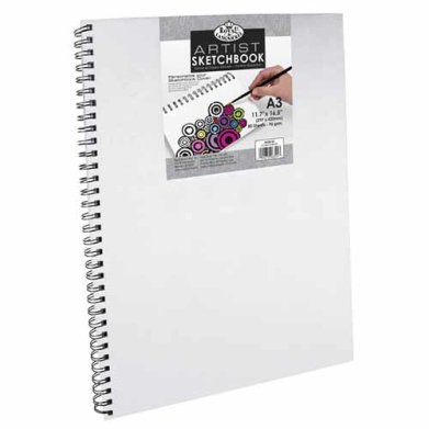 Canvas Cover Sketchbook- 11.3"x16.5" (80shts)