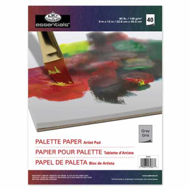 Royal Langnickel Grey Disposible Palette Paper Pad- 9x12 (40shts)  RD347
