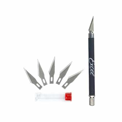 K18 Grip-On Knife W/Safety Cap & 5 Asst Blades