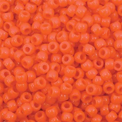 Pony Beads 6mmx9mm- Orange (1000ct)
