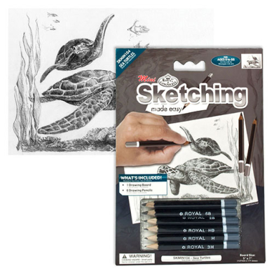 Royal Langnickel Silver Mini Sketch Art Kit- Sea Turtles