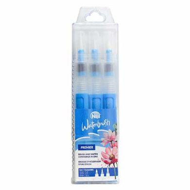 Yasutomo Niji Premiere Waterbrush Set- Medium, Large, Felt Tip