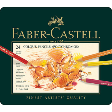 Polychromos Colored Pencil Mental Tin- 24ct