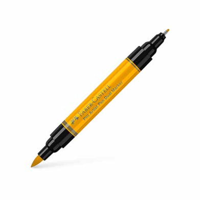 Faber Castell Pitt Artist Dual Marker India Ink- Dark Chrome Yellow  FC162109