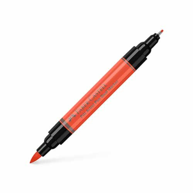Faber Castell Pitt Artist Dual Marker India Ink- Scarlet Red  FC162118