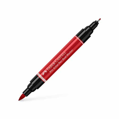 Faber Castell Pitt Artist Dual Marker India Ink- Deep Scarlet Red  FC162119