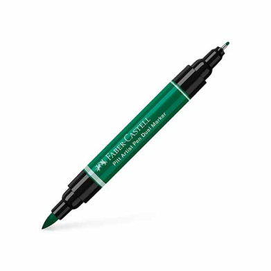 Faber Castell Pitt Artist Dual Marker India Ink- Dark Phthalo Green  FC162164