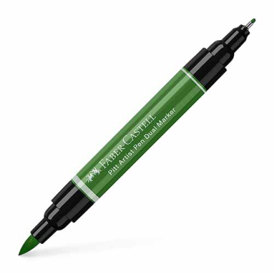 Faber Castell Pitt Artist Dual Marker India Ink- Permanent Green Olive  FC162167