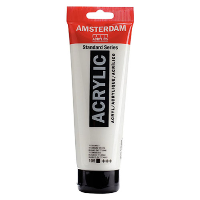 Royal Talens Amsterdam Acrylic Paint - (250ml) Titanium White