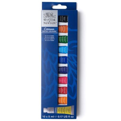 Winsor & Newton Cotman Water Colours Set - 10x5ml Tubes
